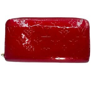 Louis Vuitton Zippy Wallet Red Vernis Pomme d’Amour Full Size